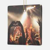  2-zijdige Elegant Scrolls 2 Foto Keramisch Ornament (Links)