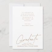 2-zijdige foto 2025 High School Afstuderen Aankondiging (Achterkant)