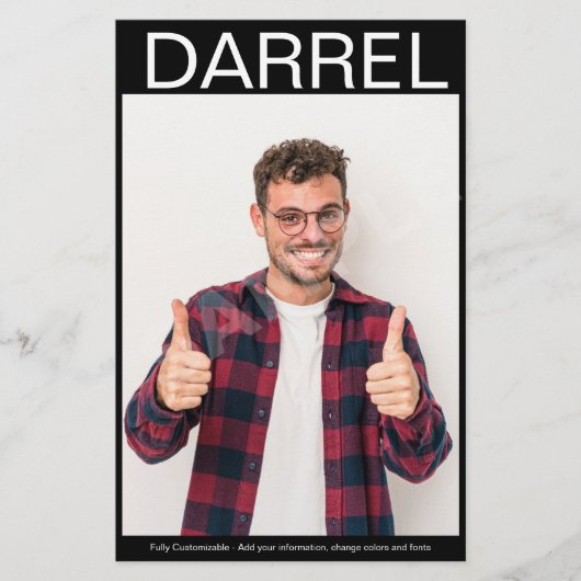 2-zijdige foto comp Zed kaart acteur  (Voorkant)