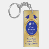 2 zijdige foto, gepersonaliseerde CLASS REUNION Gi Sleutelhanger (Voorkant Links)