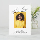 2-zijdige foto High School De Afstuderen Aankondiging (Staand voorkant)