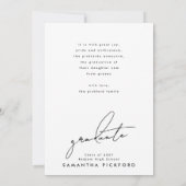 2-zijdige foto High School De Afstuderen Aankondiging (Achterkant)