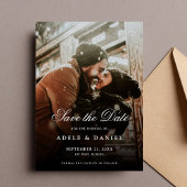 2-zijdige foto Save the Date Wedding Modern 