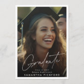 2-zijdige foto Senior High School 2024 Afstuderen Aankondiging (Voorkant)