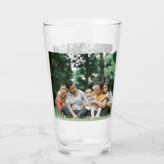 2-zijdige gepersonaliseerde familiefoto glas (Achterkant)