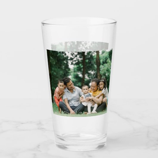 2-zijdige gepersonaliseerde familiefoto glas (Voorkant)