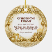 2-zijdige herdenkings Kerst Keramisch Ornament (Achterkant)