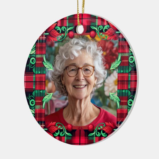 2-zijdige herdenkingsversiering keramisch ornament (Links)