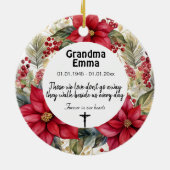 2-zijdige herdenkingsversiering keramisch ornament (Achterkant)