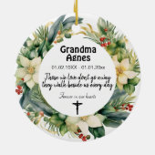 2-zijdige herdenkingsversiering keramisch ornament (Achterkant)