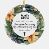 2-zijdige herdenkingsversiering keramisch ornament (Achterkant)