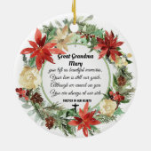 2-zijdige herdenkingsversiering keramisch ornament (Achterkant)