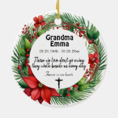 2-zijdige herdenkingsversiering keramisch ornament (Achterkant)