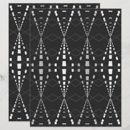 2-zijdige Ley Lines B&W scrapboekpagina