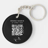 2-zijdige Logo- en QR-code voor Black Company Busi Sleutelhanger (Achterkant)