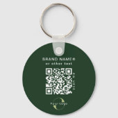 2-zijdige Logo- en QR-code voor Groene Bedrijven K Sleutelhanger (Achterkant)