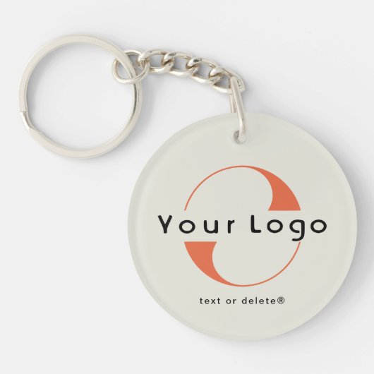 2-zijdige Logo en QR-code voor Groene Bedrijven Sleutelhanger (Voorkant)