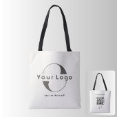 2-zijdige Logo & QR-code, Off white Company Busine Tote Bag