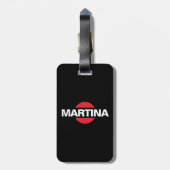 2-zijdige RACING Bagagelabel (Achterkant verticaal)