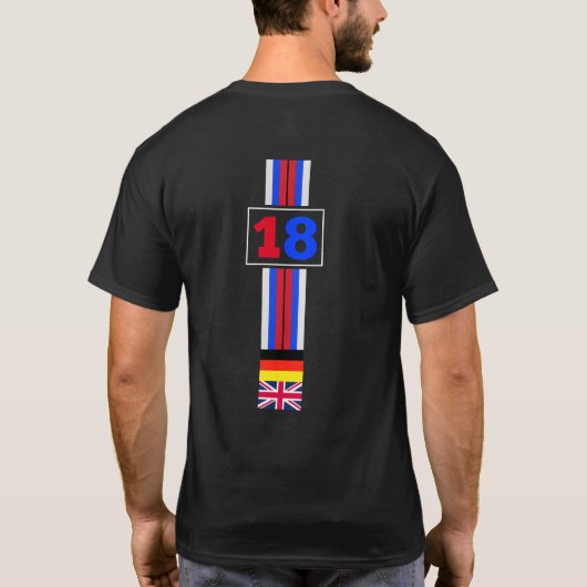 2-zijdige RACING T-shirt (Achterkant)