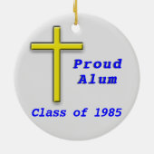 2 zijdige Saint Alice School kleur patch Keramisch Ornament (Achterkant)