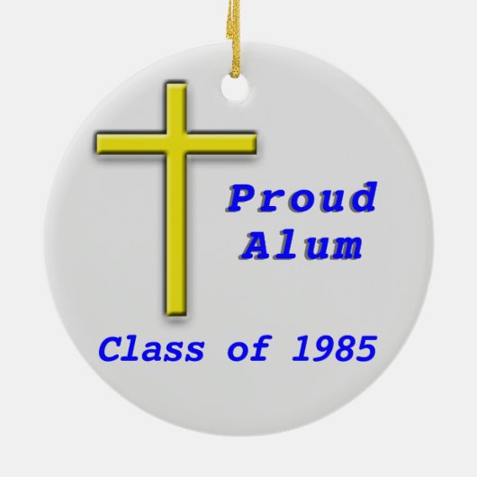 2 zijdige Saint Alice School kleur patch Keramisch Ornament (Achterkant)