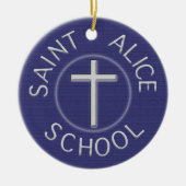 2-zijdige Saint Alice School Trad Patch Keramisch Ornament (Voorkant)