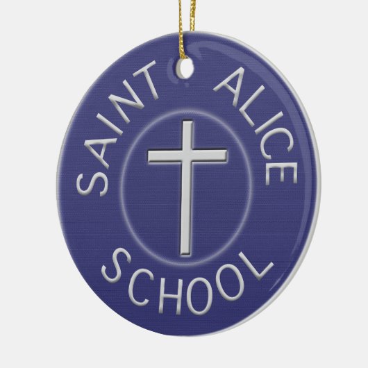 2-zijdige Saint Alice School Trad Patch Keramisch Ornament (Links)