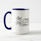 2-zijdige Serenity Prayer & Bora Bora Island Mok (Links)