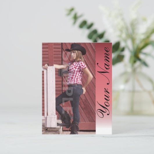 2-zijdige Sjabloon Headshot Comp Kaart Zeds (Staand voorkant)