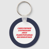 2-zijdige  sport cross-country foto sleutelhanger (Achterkant)