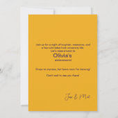 2 zijdige Waterverf Afstudeerfeestuitnodiging Kaart (Achterkant)