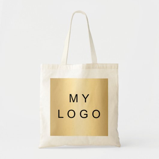 2-zijdige zakelijke logo QR-code Tote Bag (Voorkant)