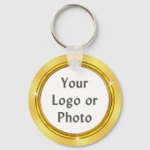 2 zijfoto of LOGO, klassenreünie souvenirs, Sleutelhanger (Achterkant)