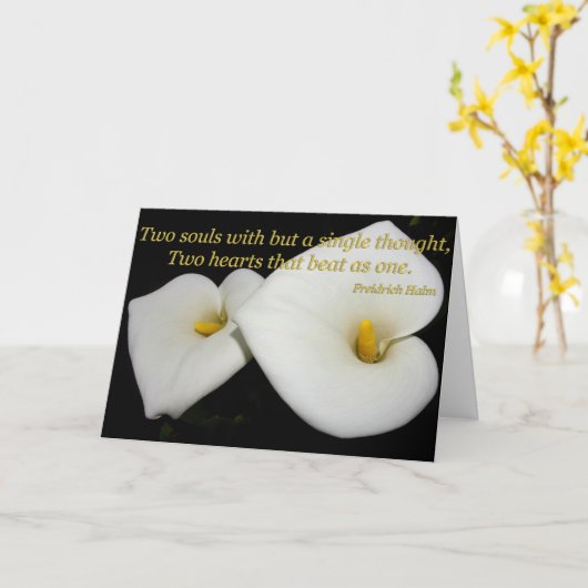 2 zijn 1 verjaardagskaart kaart (Gele Bloem)