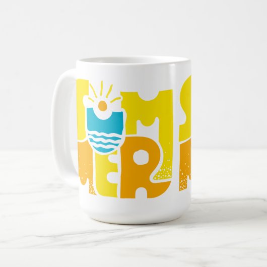 2 zomer koffiemok (Voorkant links)