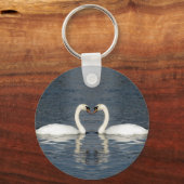 2 zwanen sleutelhanger (Voorkant)