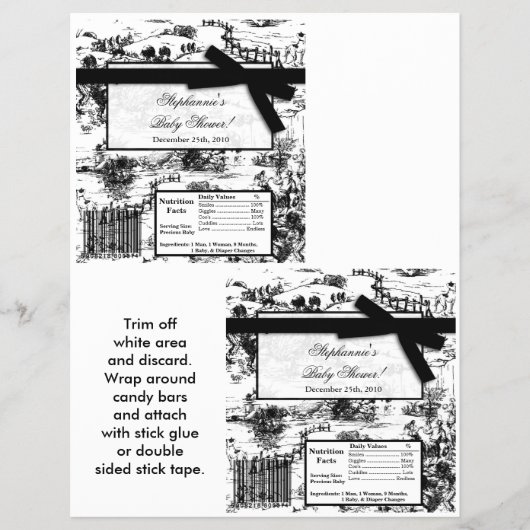 2 Zwarte heksenband met grote hershey Flyer (Voorkant)