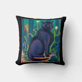 2 zwarte katten, Kirchner, Kussen