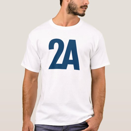 2A - 2de wijziging - Blauw T-shirt (Voorkant)