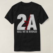 2A AR15 Rifle 2nd Amendment Patriotic Gun Owner  T-shirt (Design voorkant)