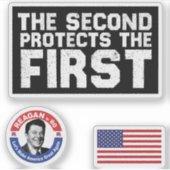 2A De tweede beschermt het eerste Pistool voor vri Sticker (Voorkant)