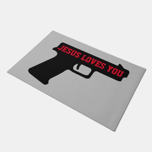 2A - JEZUS HOUDT VAN JE Deurmat (Schuin)