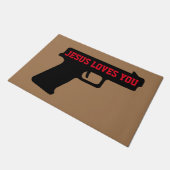 2A - JEZUS HOUDT VAN JE Deurmat (Schuin)