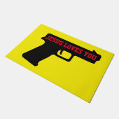 2A - JEZUS HOUDT VAN JE Deurmat (Schuin)