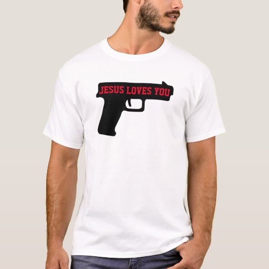 2A - JEZUS HOUDT VAN JE T-shirt (Voorkant)