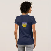 2a Pansy Yellow Blue T-shirt (Achterkant volledig)