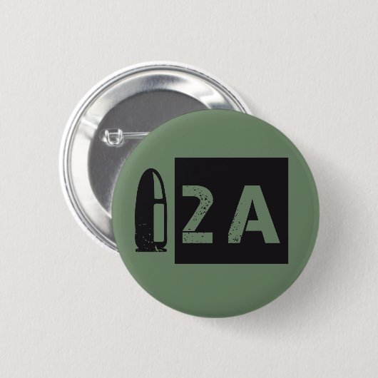 2A Tweede amendement: recht op beer Ronde Button 5,7 Cm (Voorkant /achterkant)