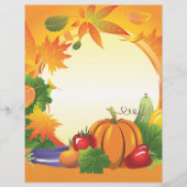 2ai, herfst, oogst, schaap, kleurrijk, groenten, flyer (Voorkant)