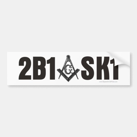 2B1ASK1 - Bumpersticker (Voorkant)